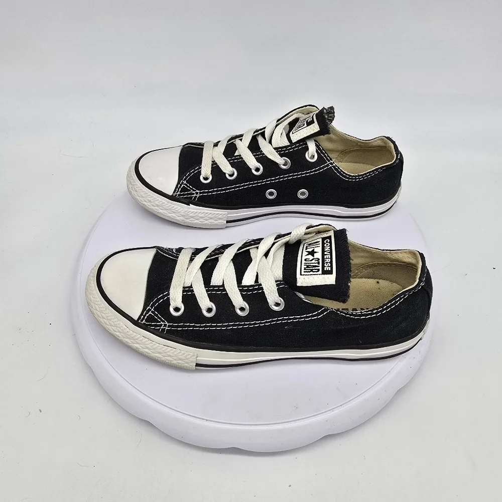Converse Shoes Youth 2 Chuck Taylor All Star Lo Black White Canvas Shoes